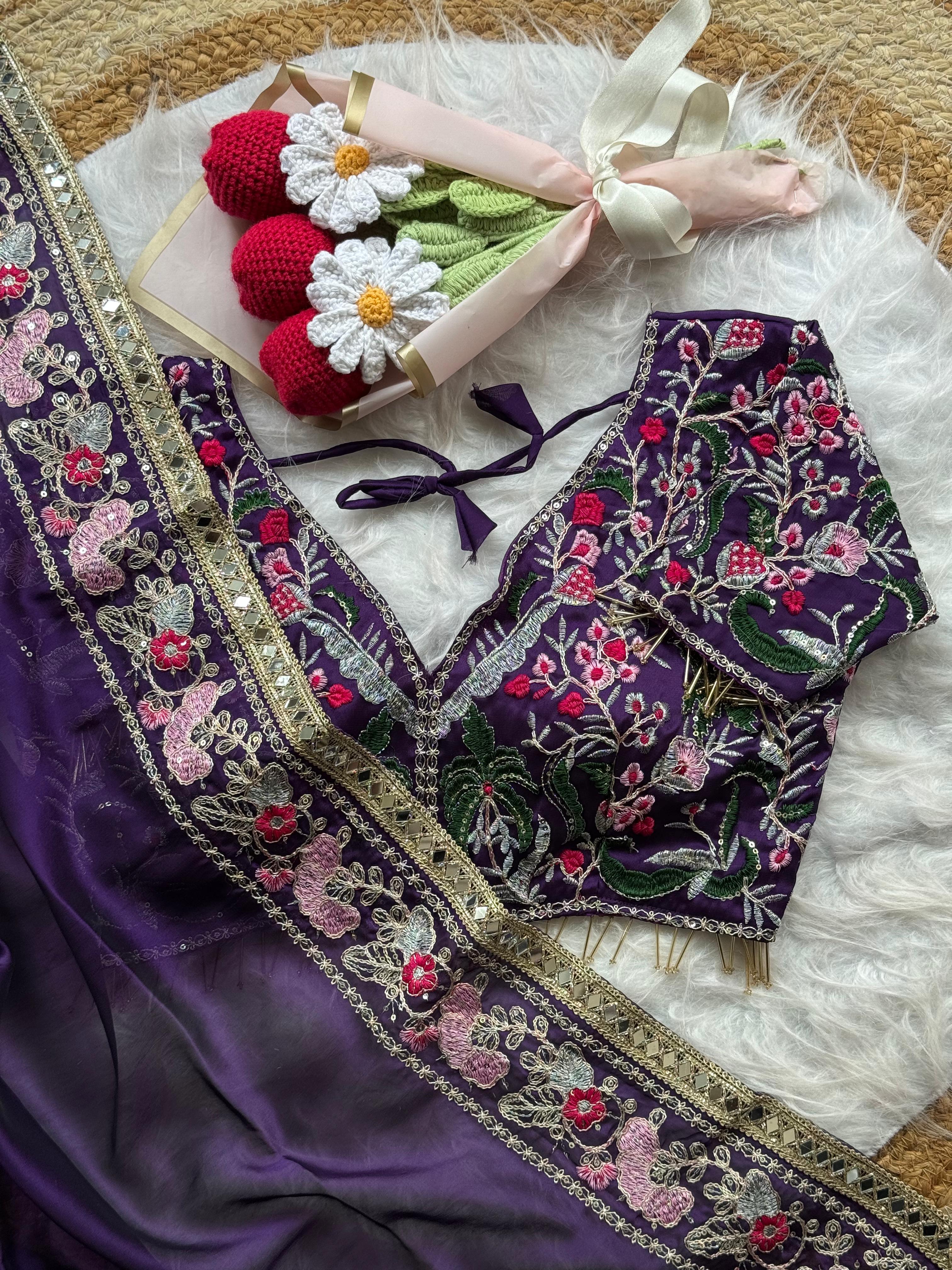 Rangoli slik saree AP 1009