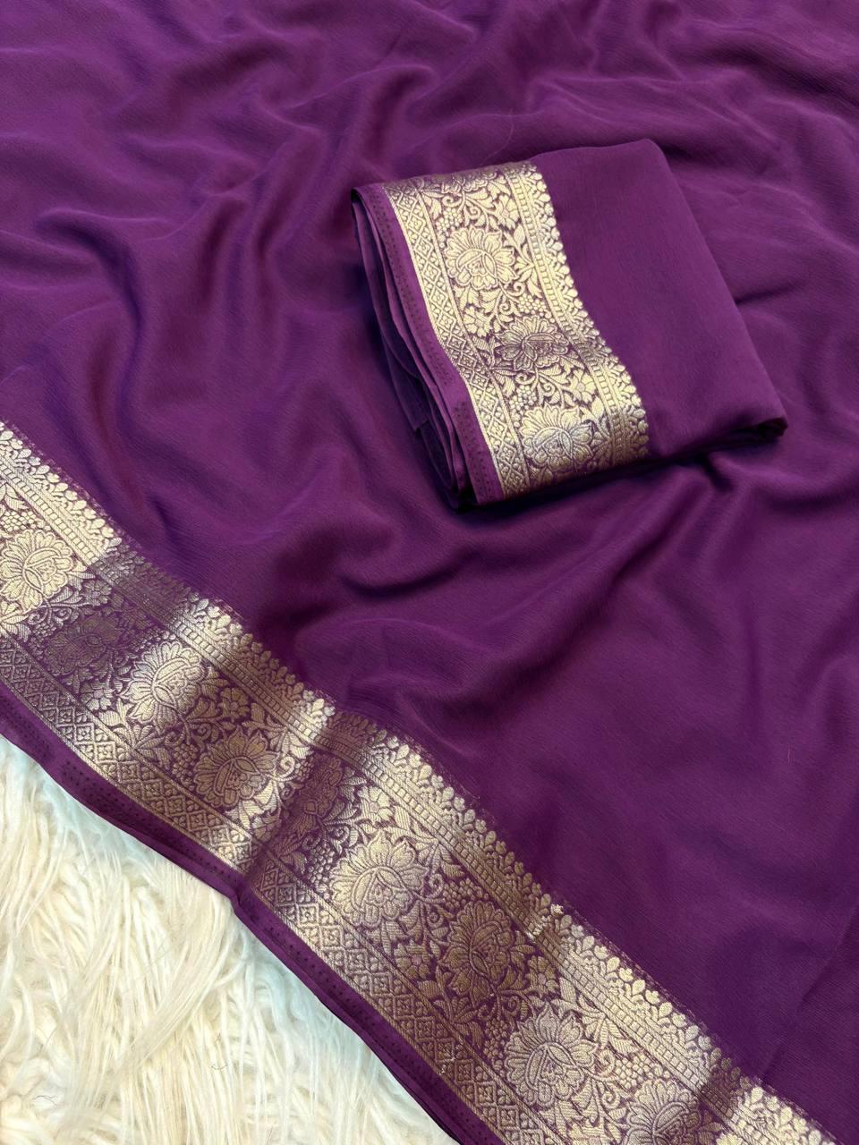 Chiffon saree 1015