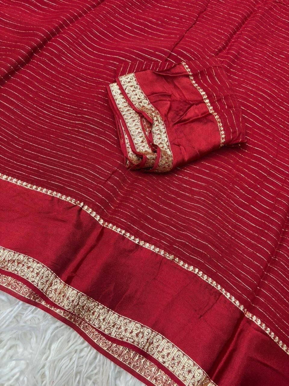 Viscos gorget saree INP 1014