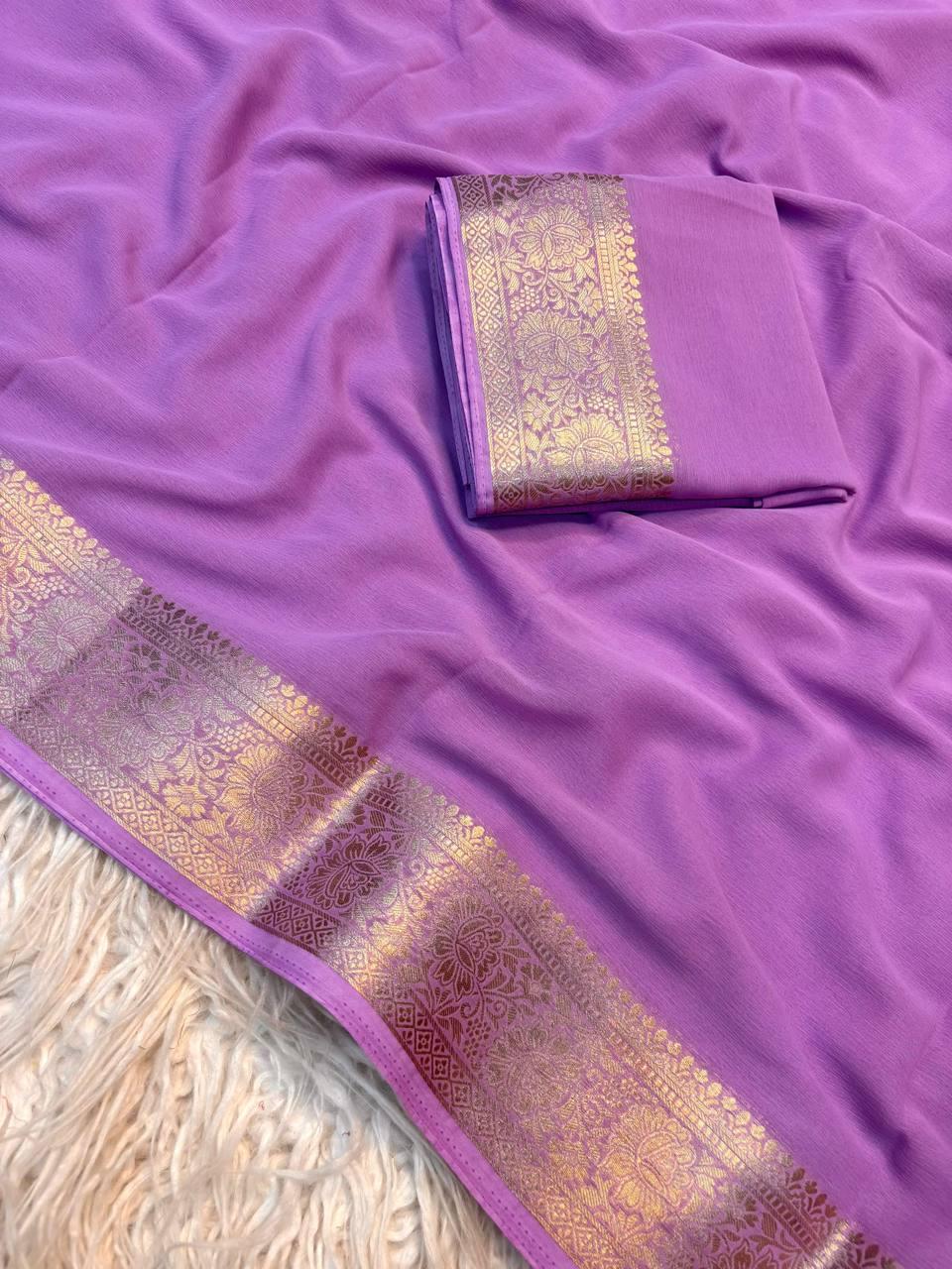 Chiffon saree 1015