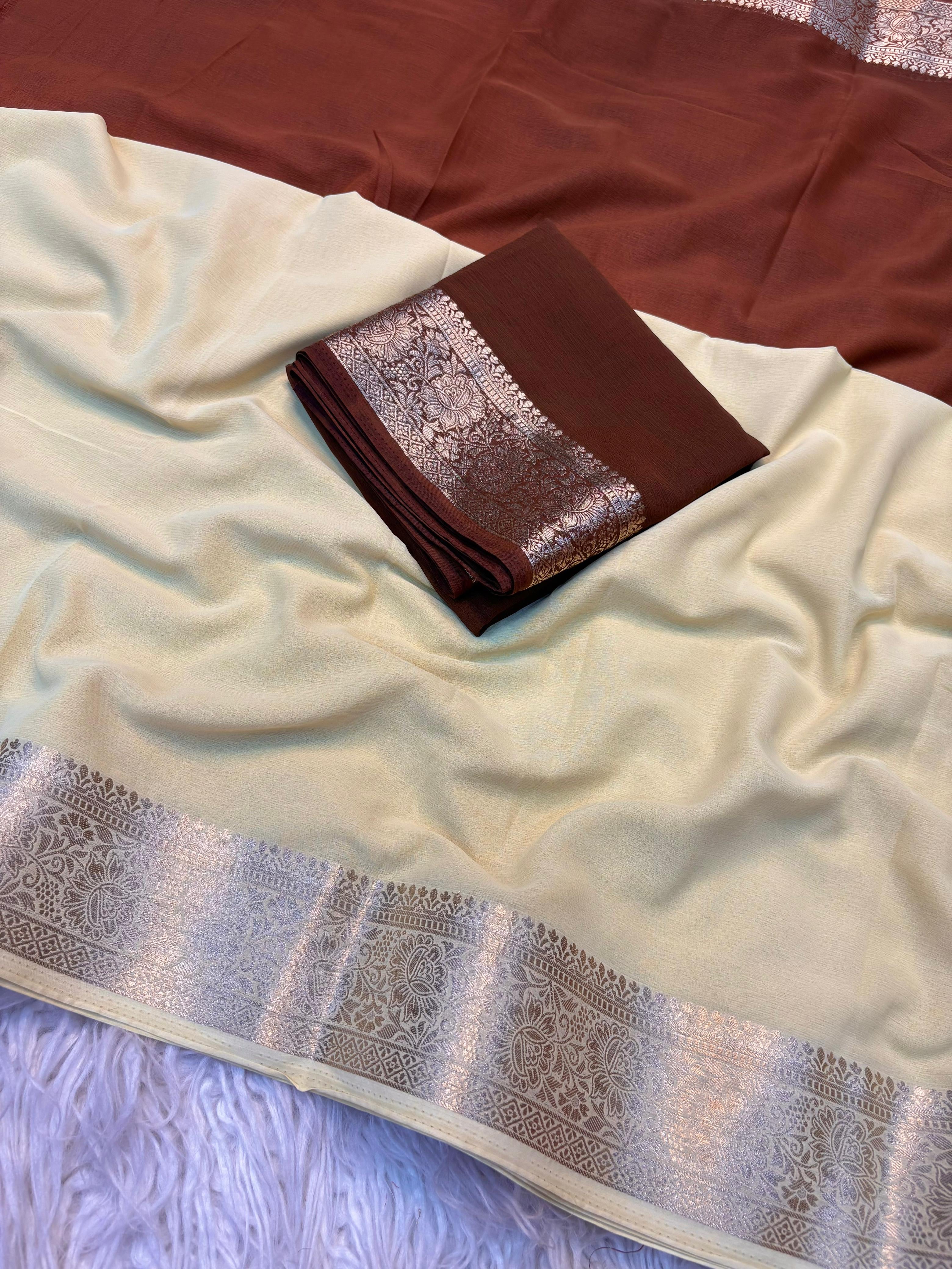 IE chiffon saree 1004