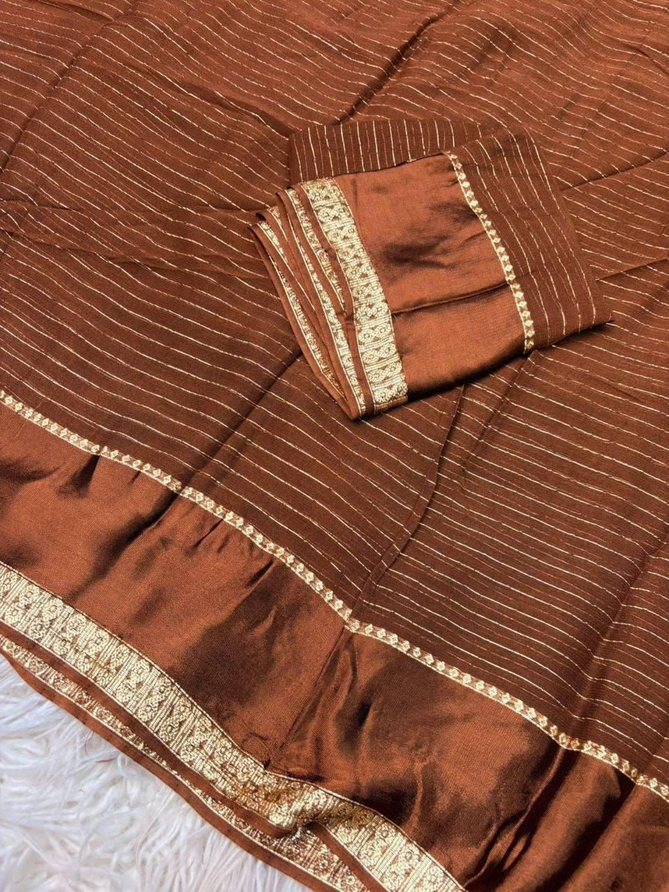 Viscos gorget saree INP 1014