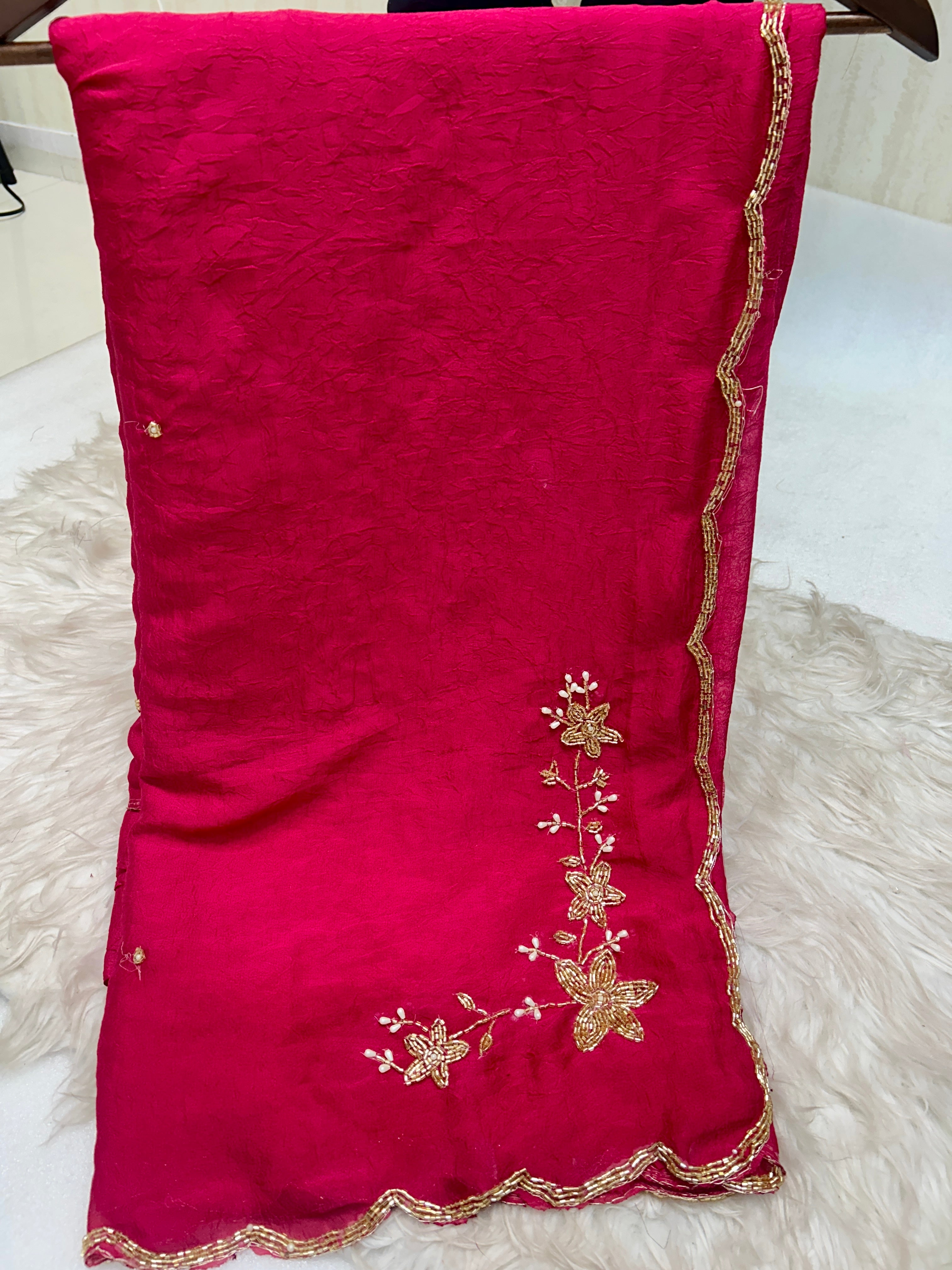 Rangoli cruch saree 1044