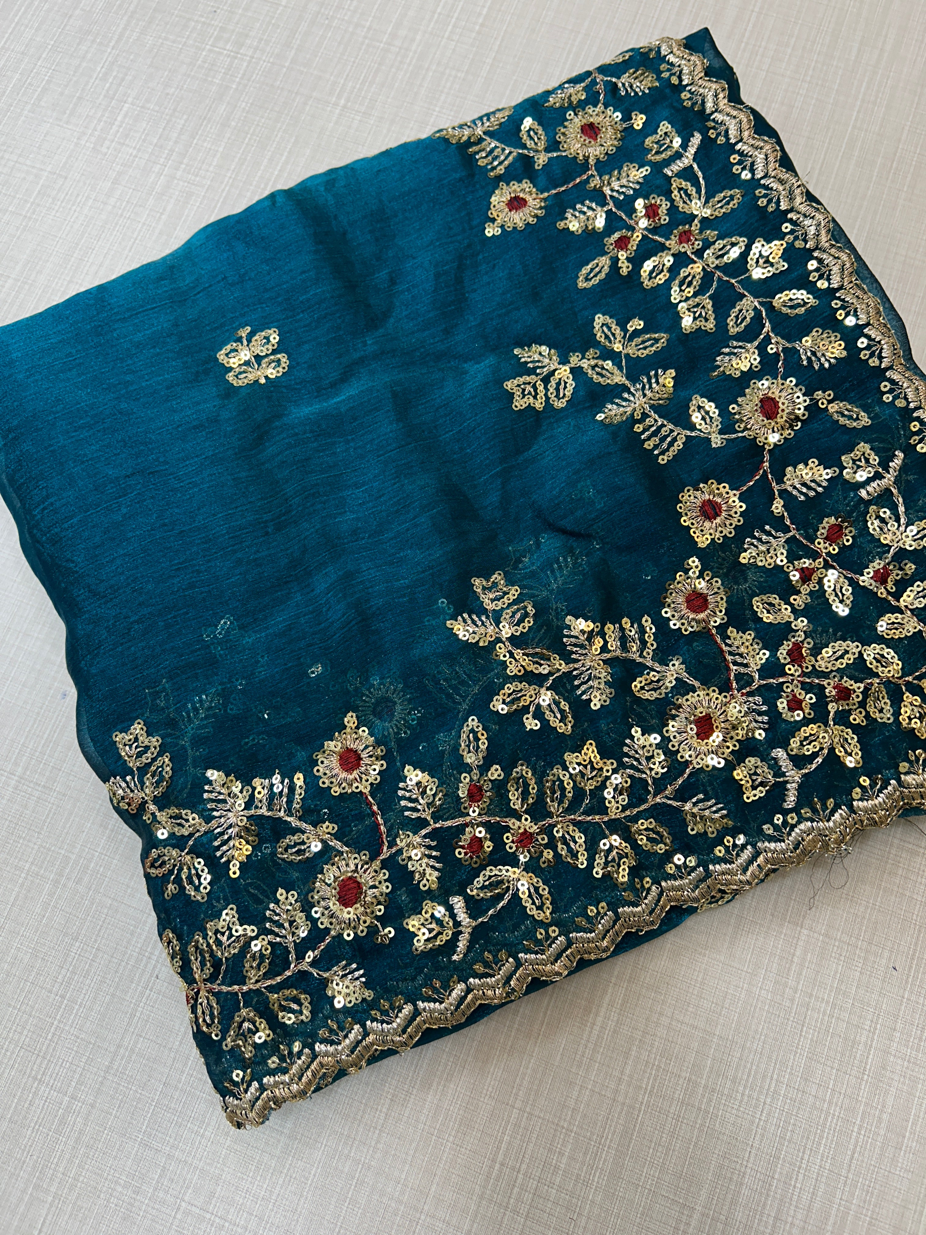 Cruch chiffon saree AP 1007