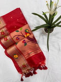 Khadi slik saree ADN 1012