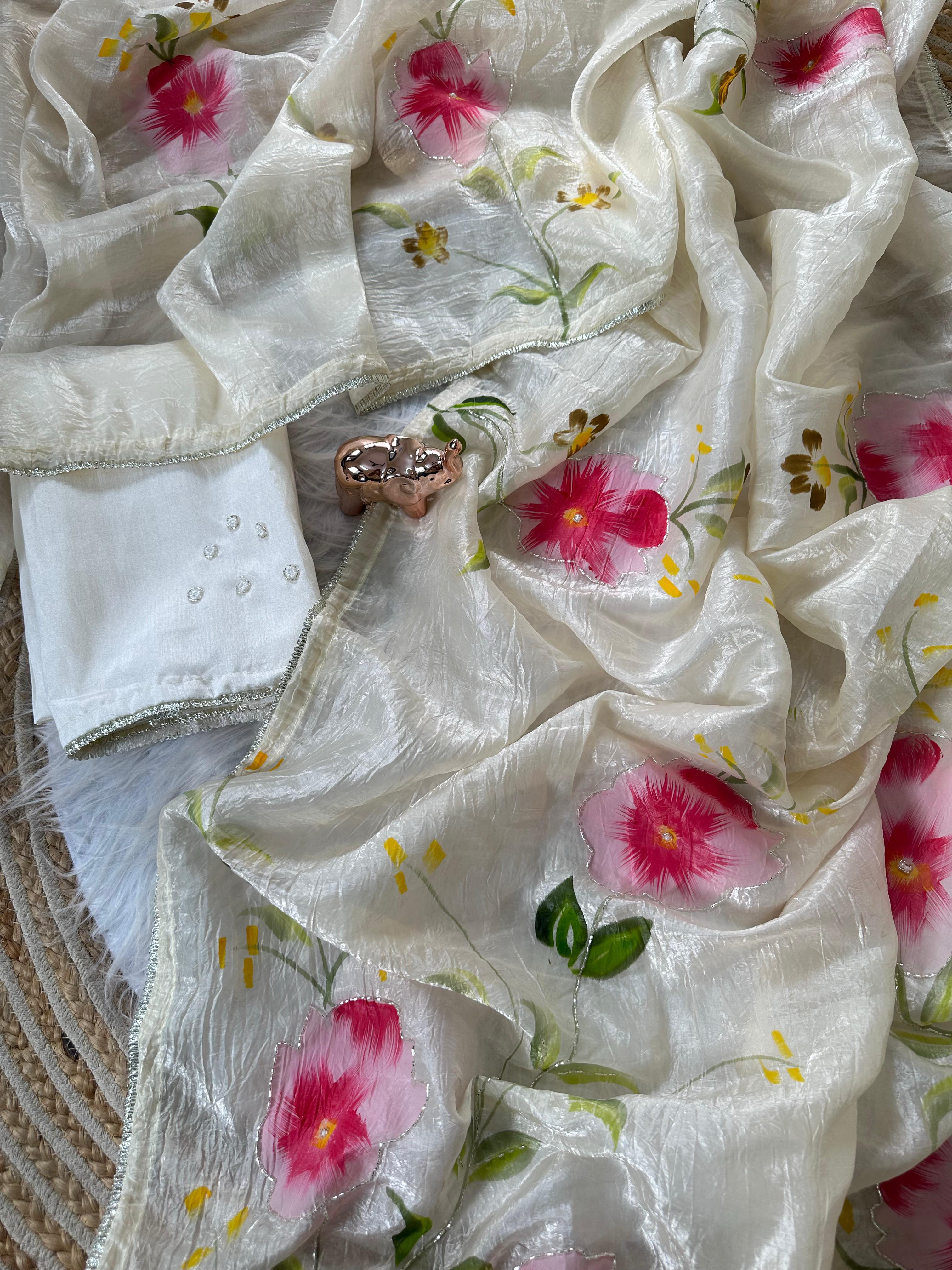 Candy slik saree AR 1040