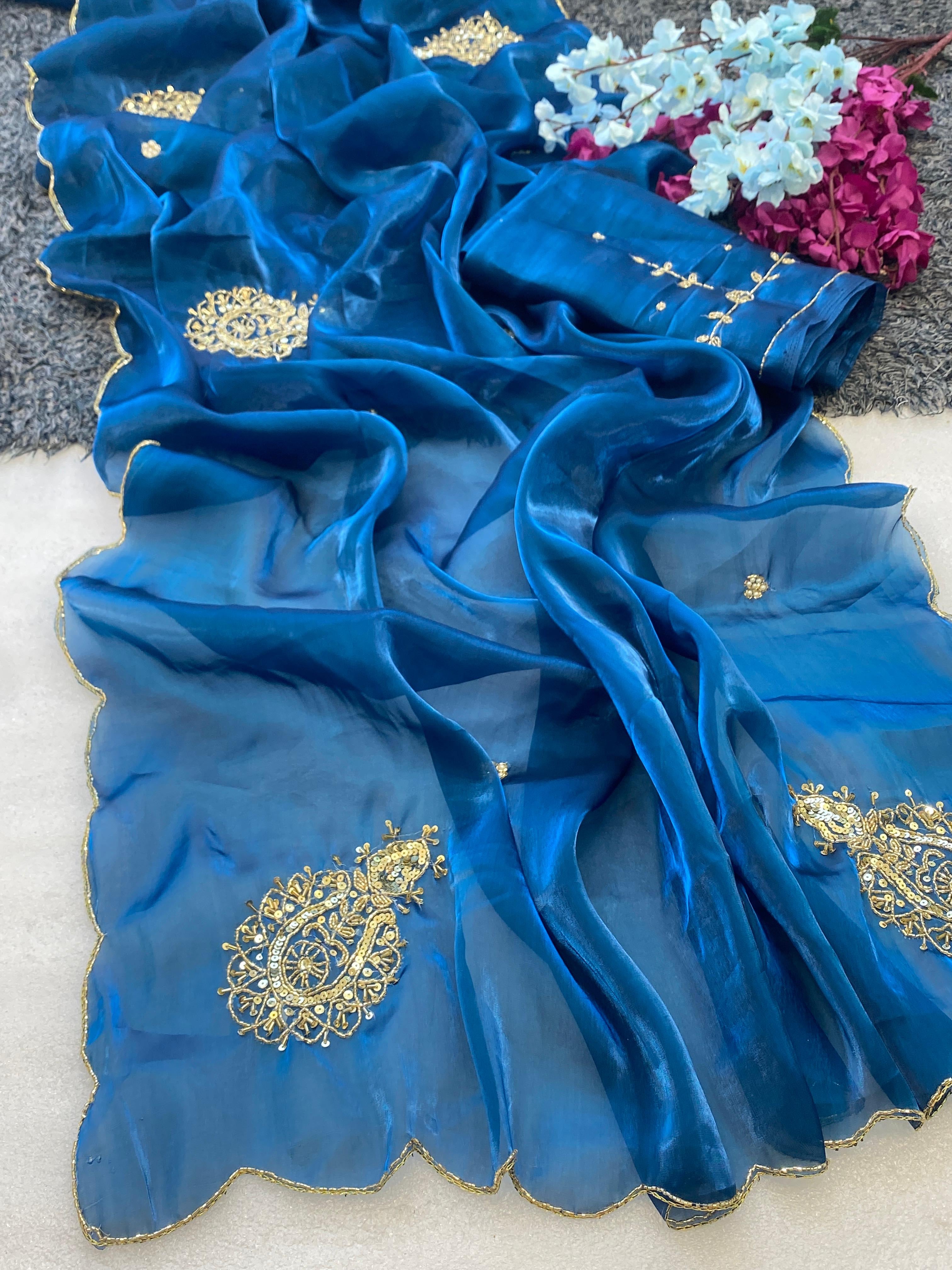 Hand work saree PRT 1013