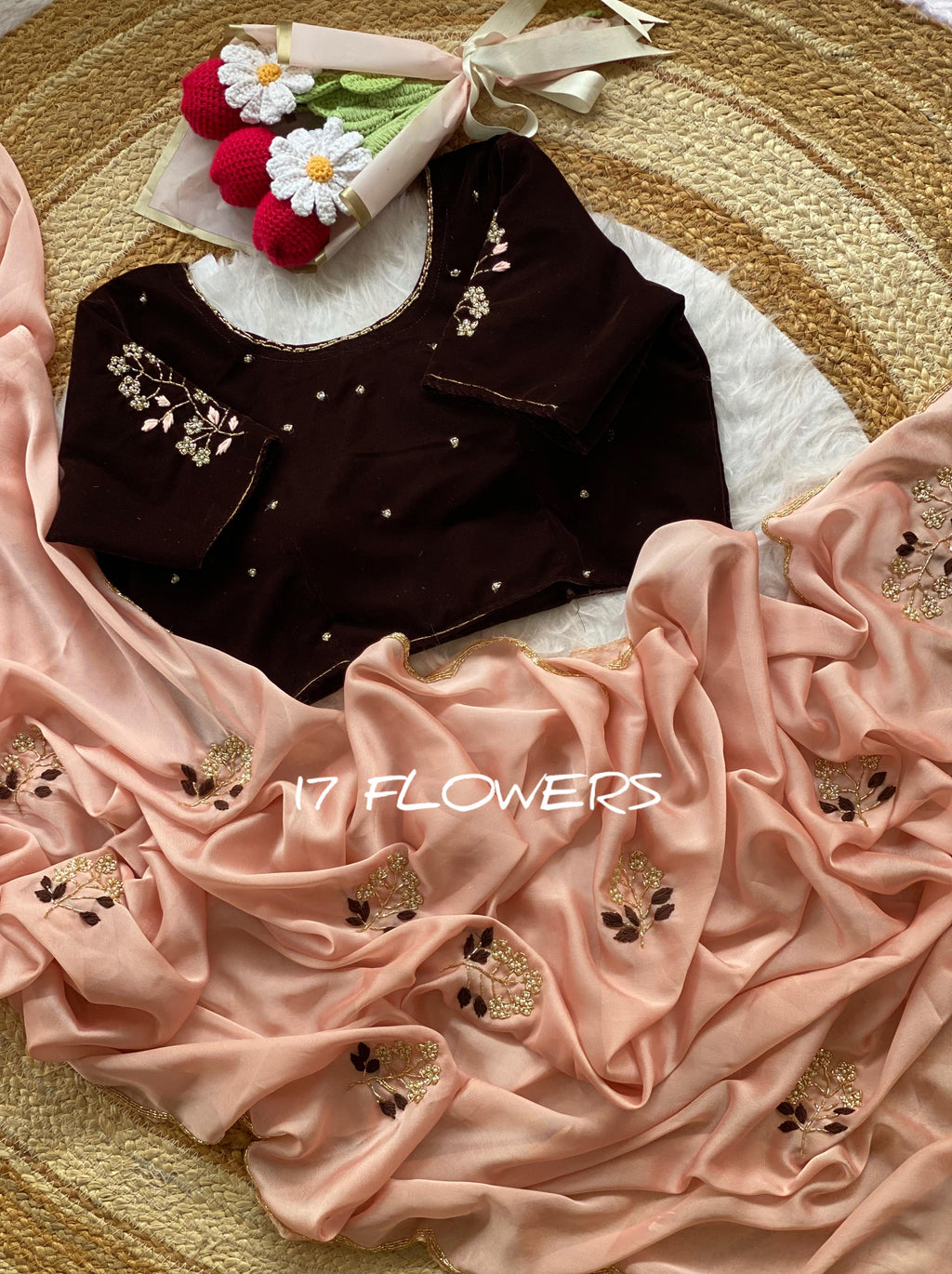 Rangoli hand work saree AP 1017