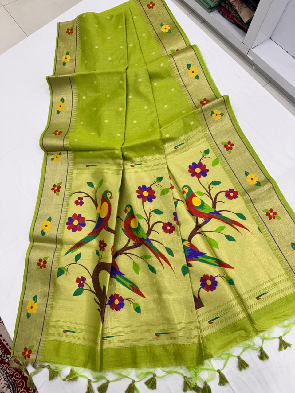 Khadi slik saree ADN 1012