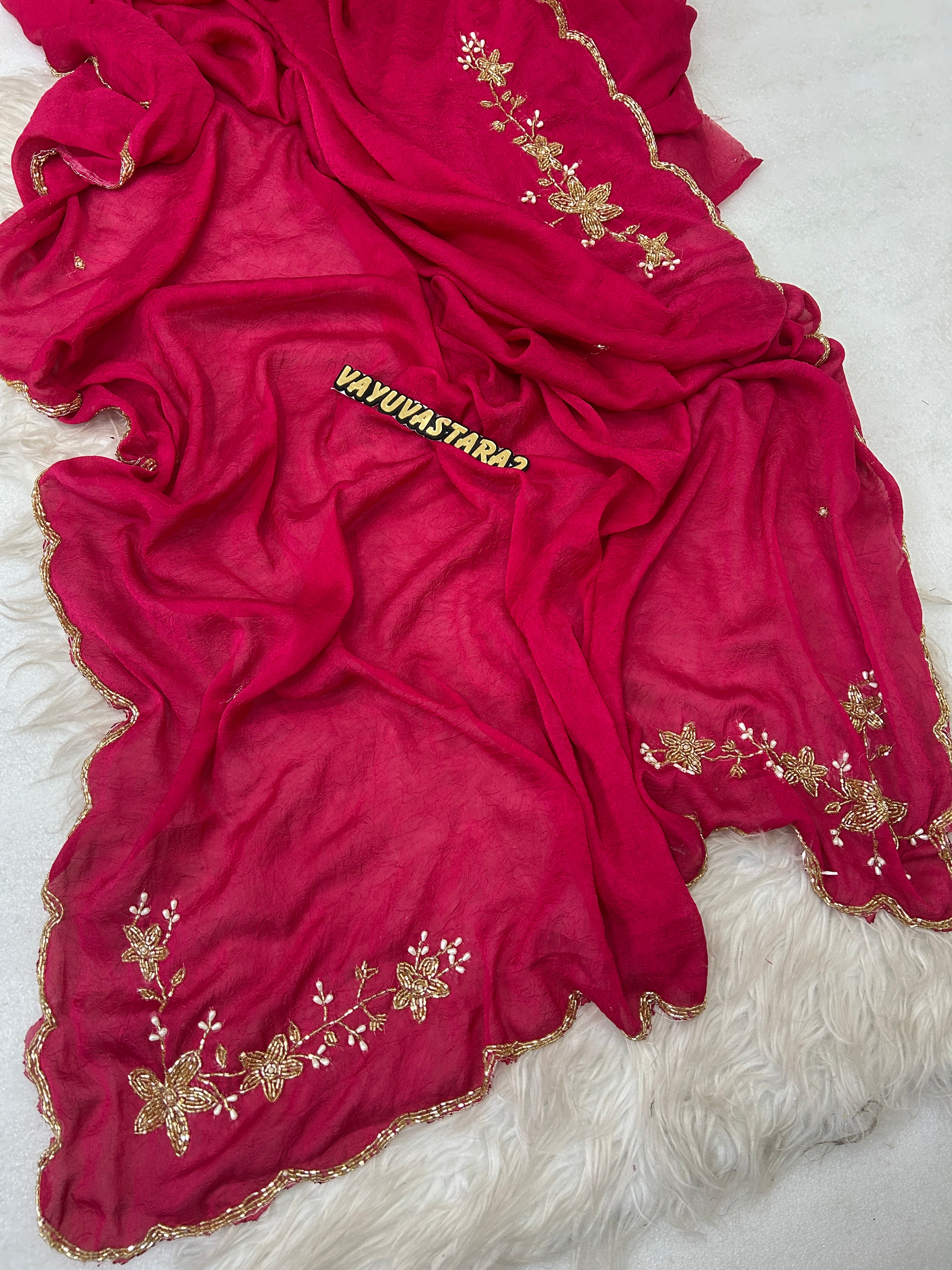 Rangoli cruch saree 1044