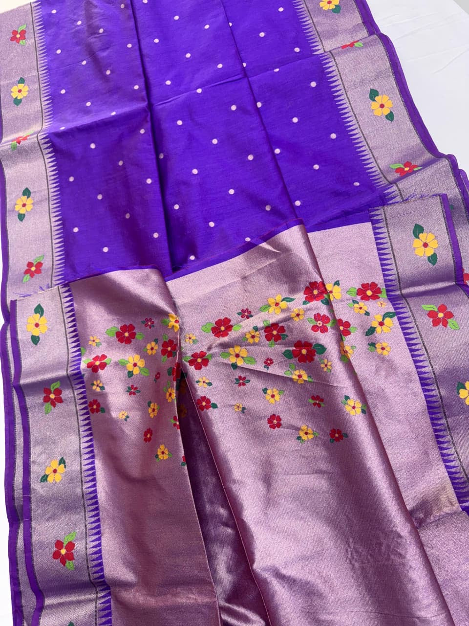 Khadi slik saree ADN 1012
