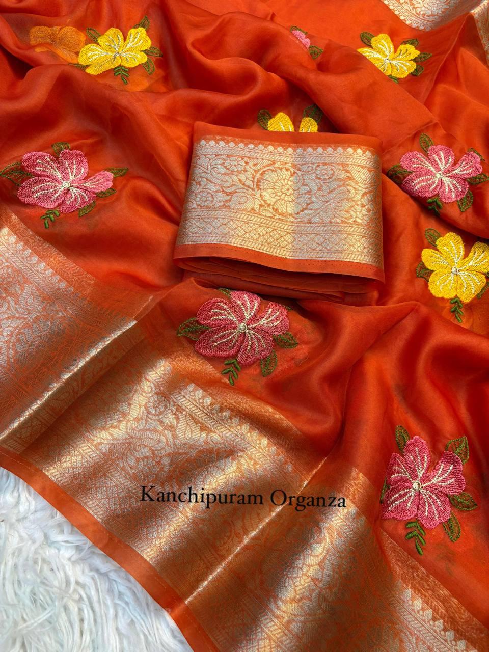 Orgeza slik saree in 1054