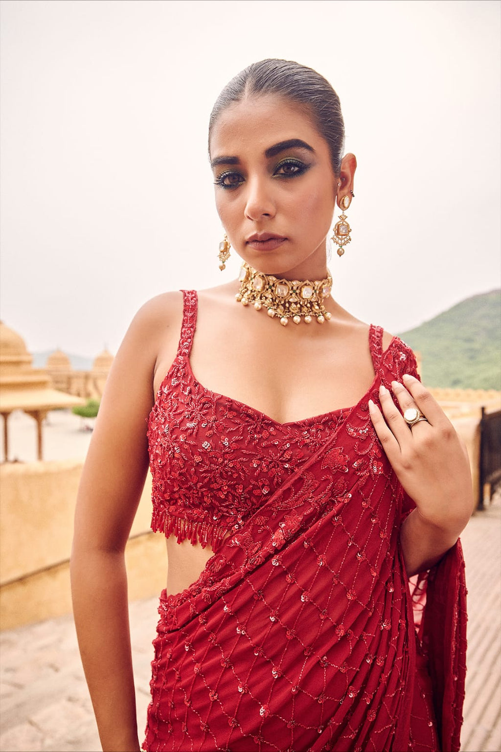 Gorget saree DF 1019