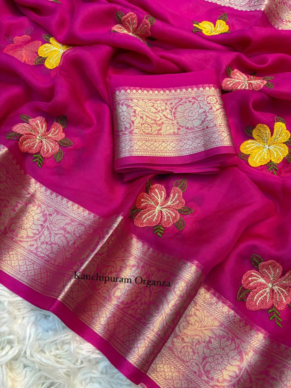 Orgeza slik saree in 1054