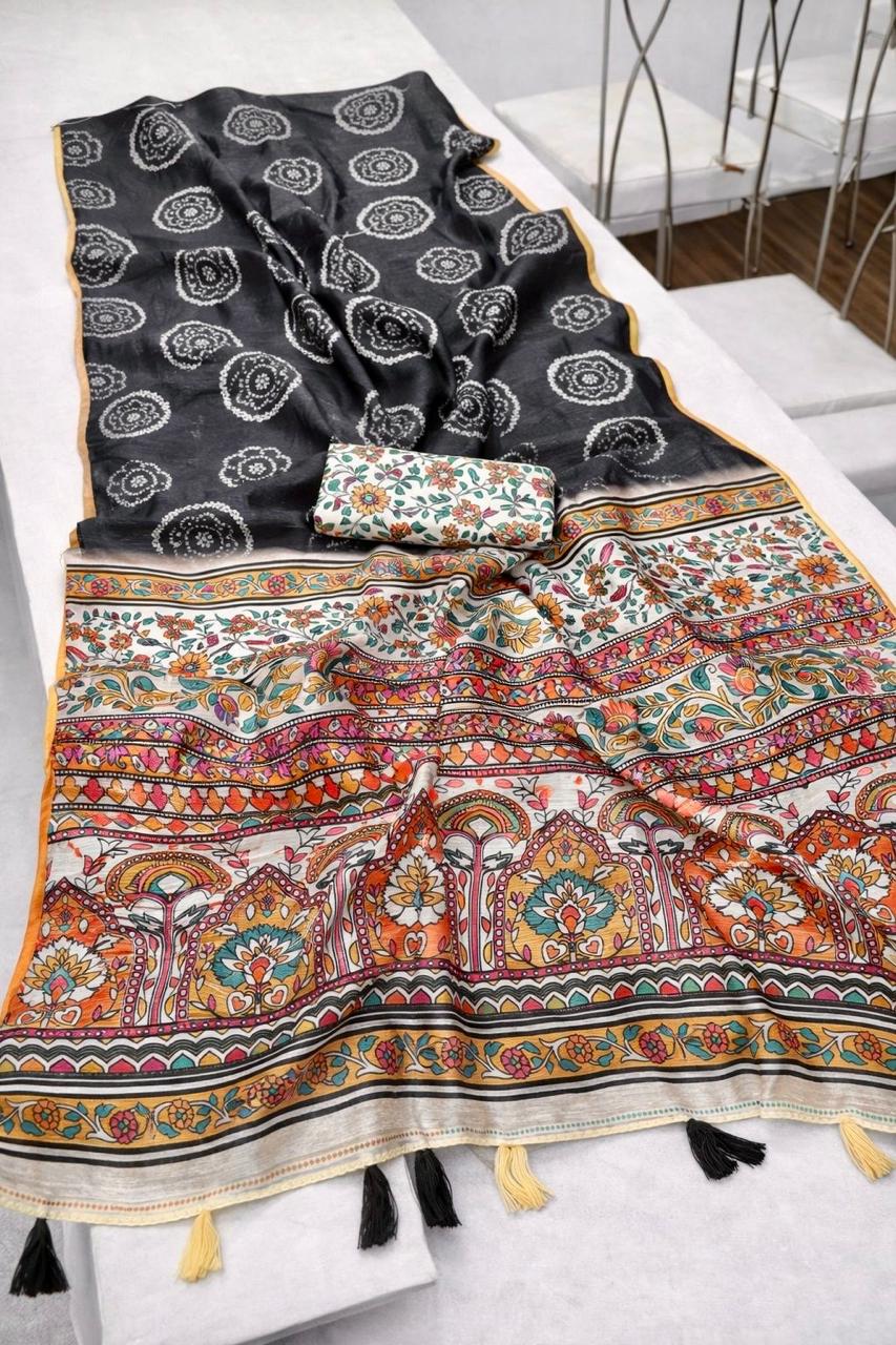 Linen saree ADN 1024