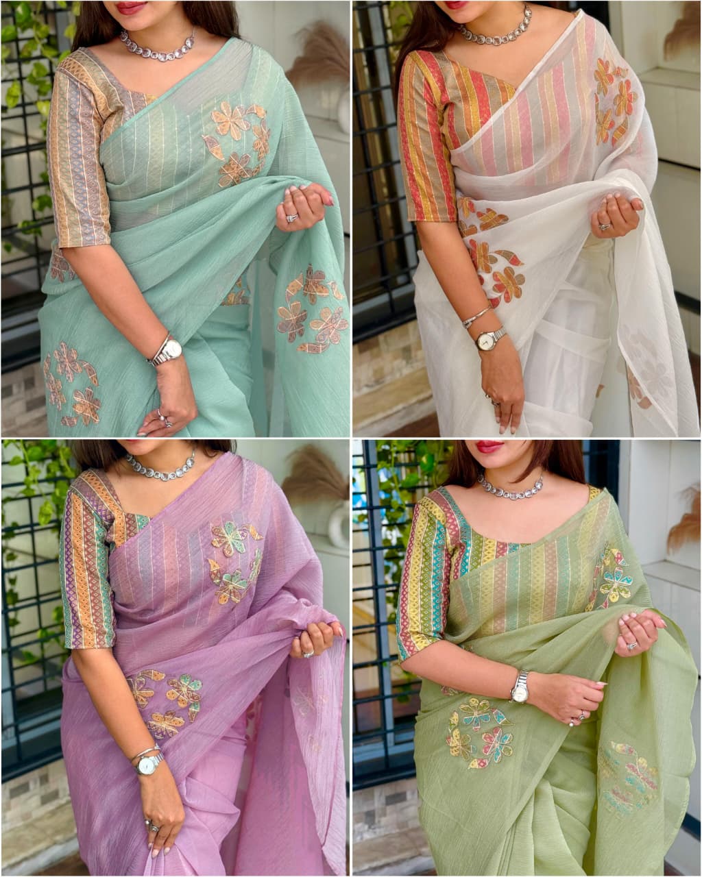 Cruch saree AT 1027