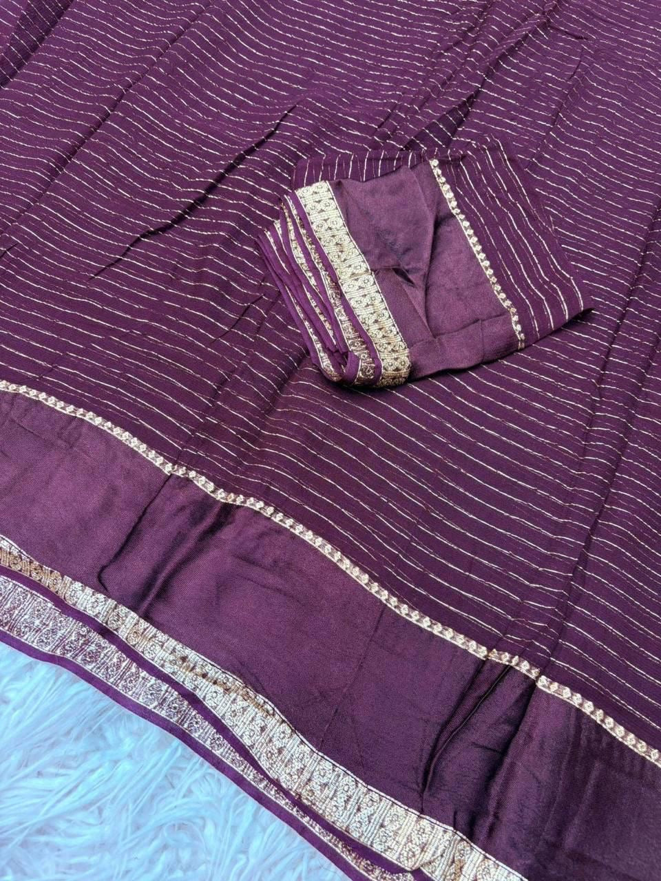 Viscos gorget saree INP 1014