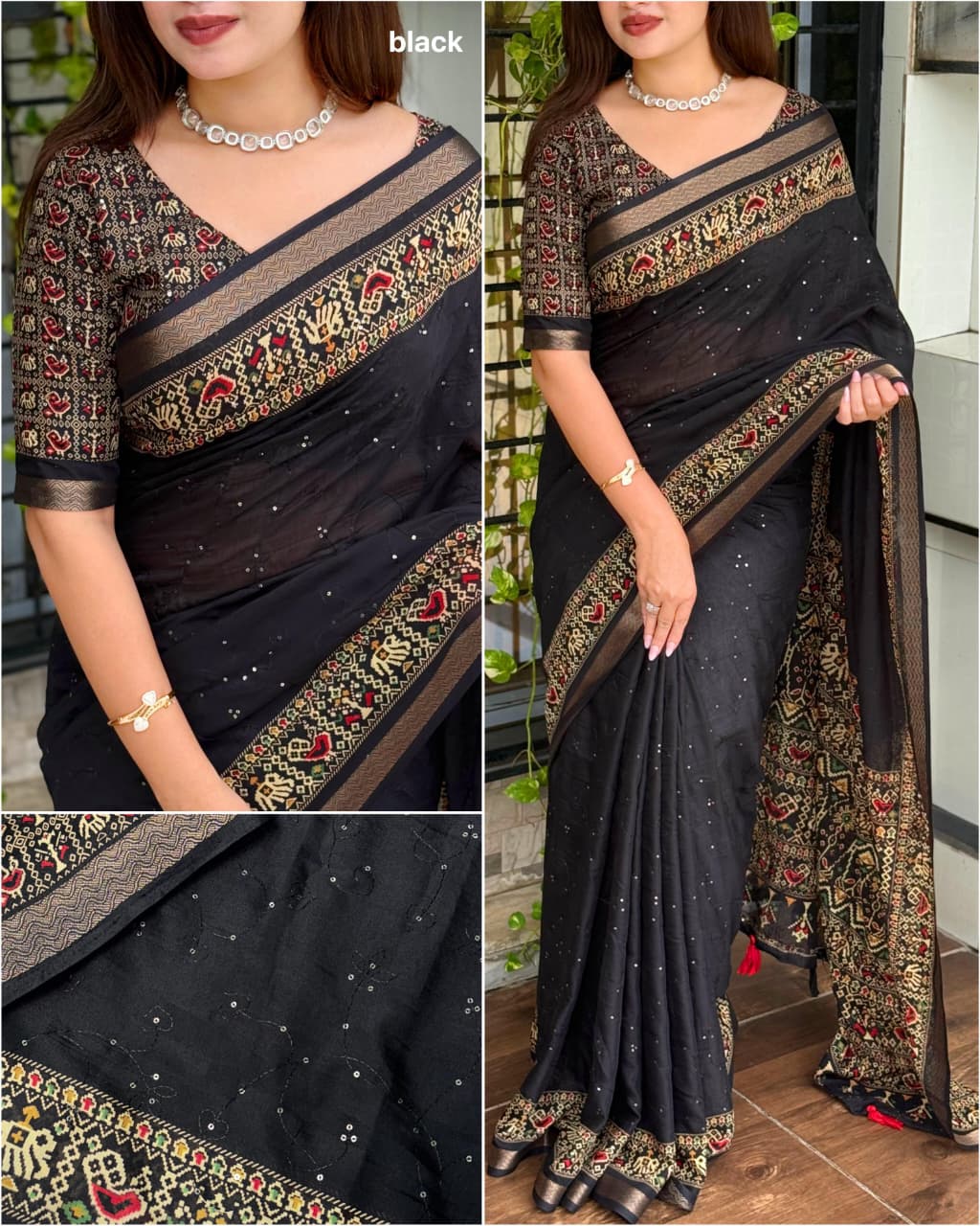 Mull cotton saree AT 1038