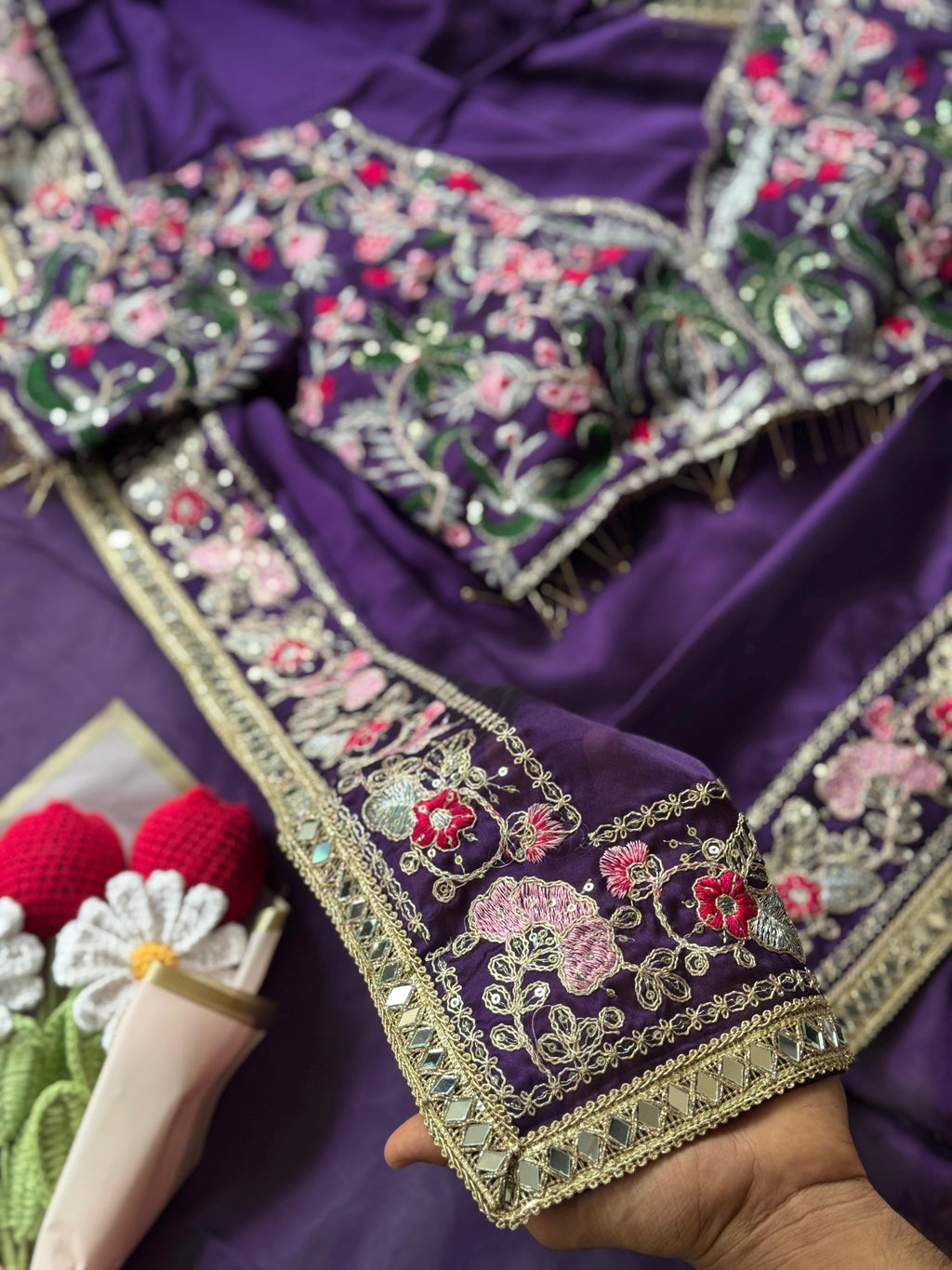 Rangoli slik saree AP 1009