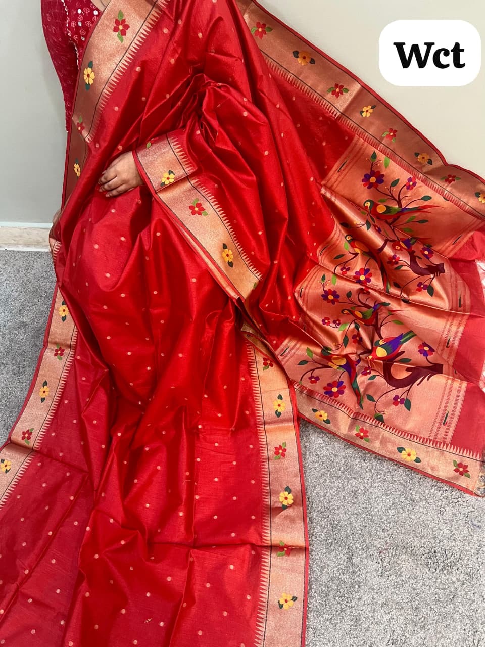 Khadi slik saree ADN 1012