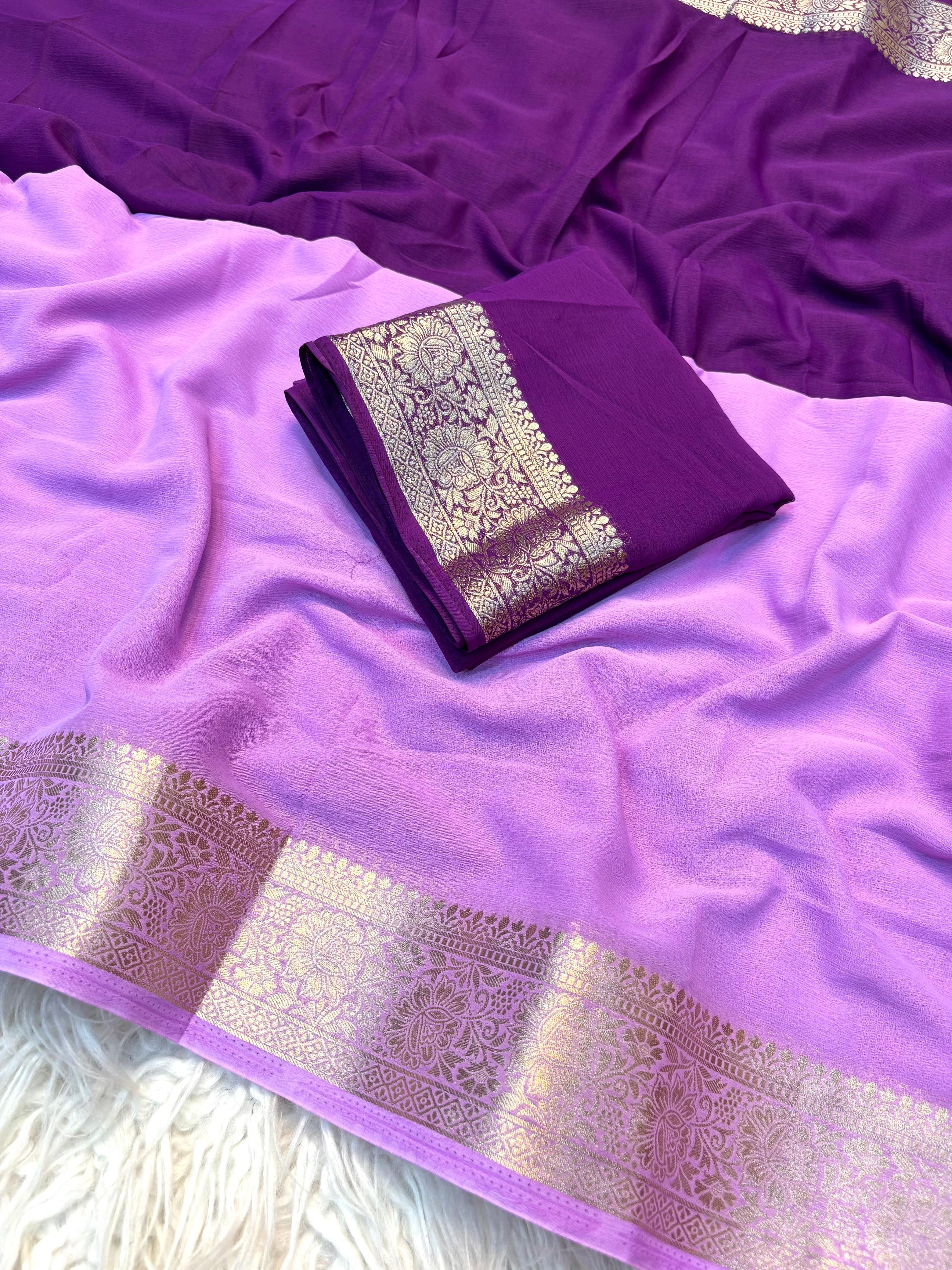 IE chiffon saree 1004