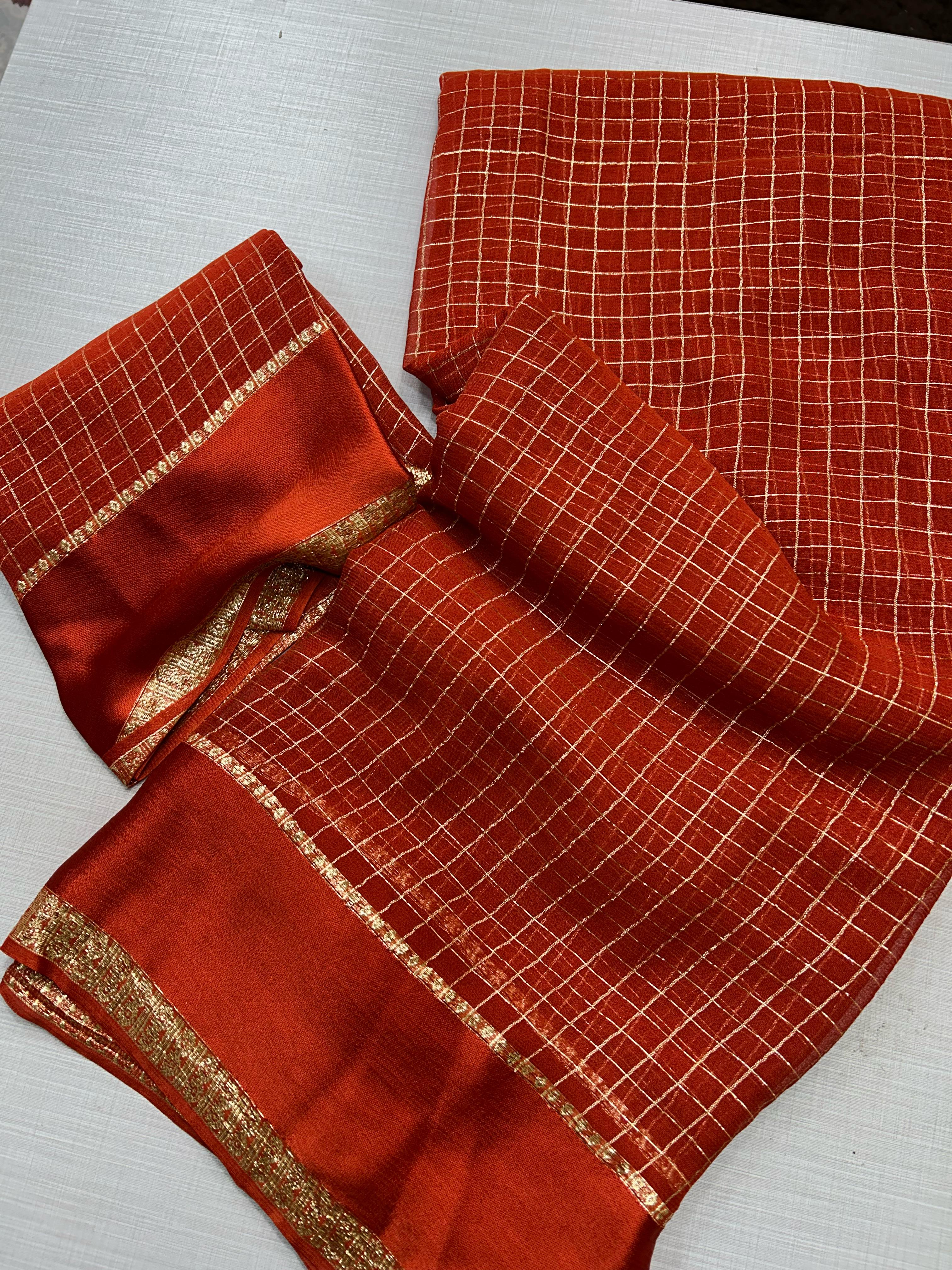 Viscos gorget saree INP 1014