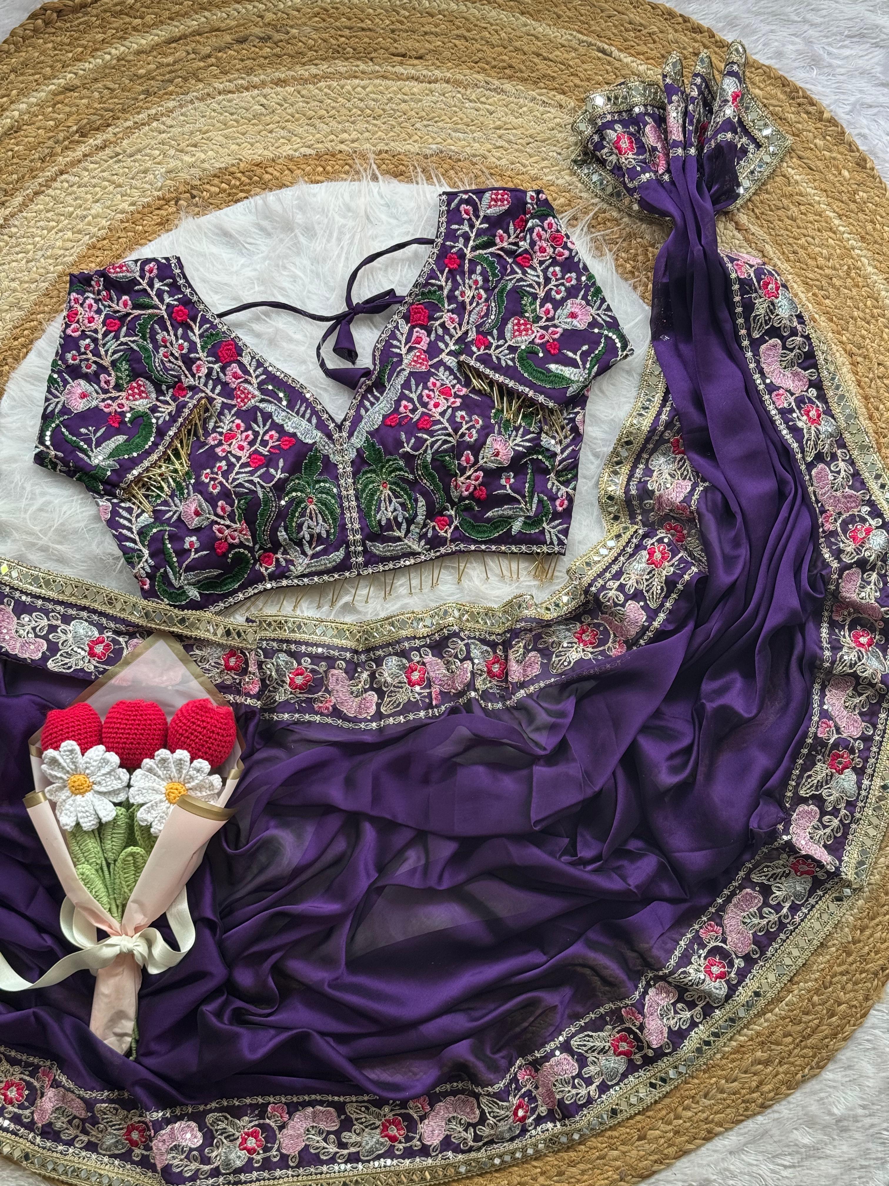 Rangoli slik saree AP 1009