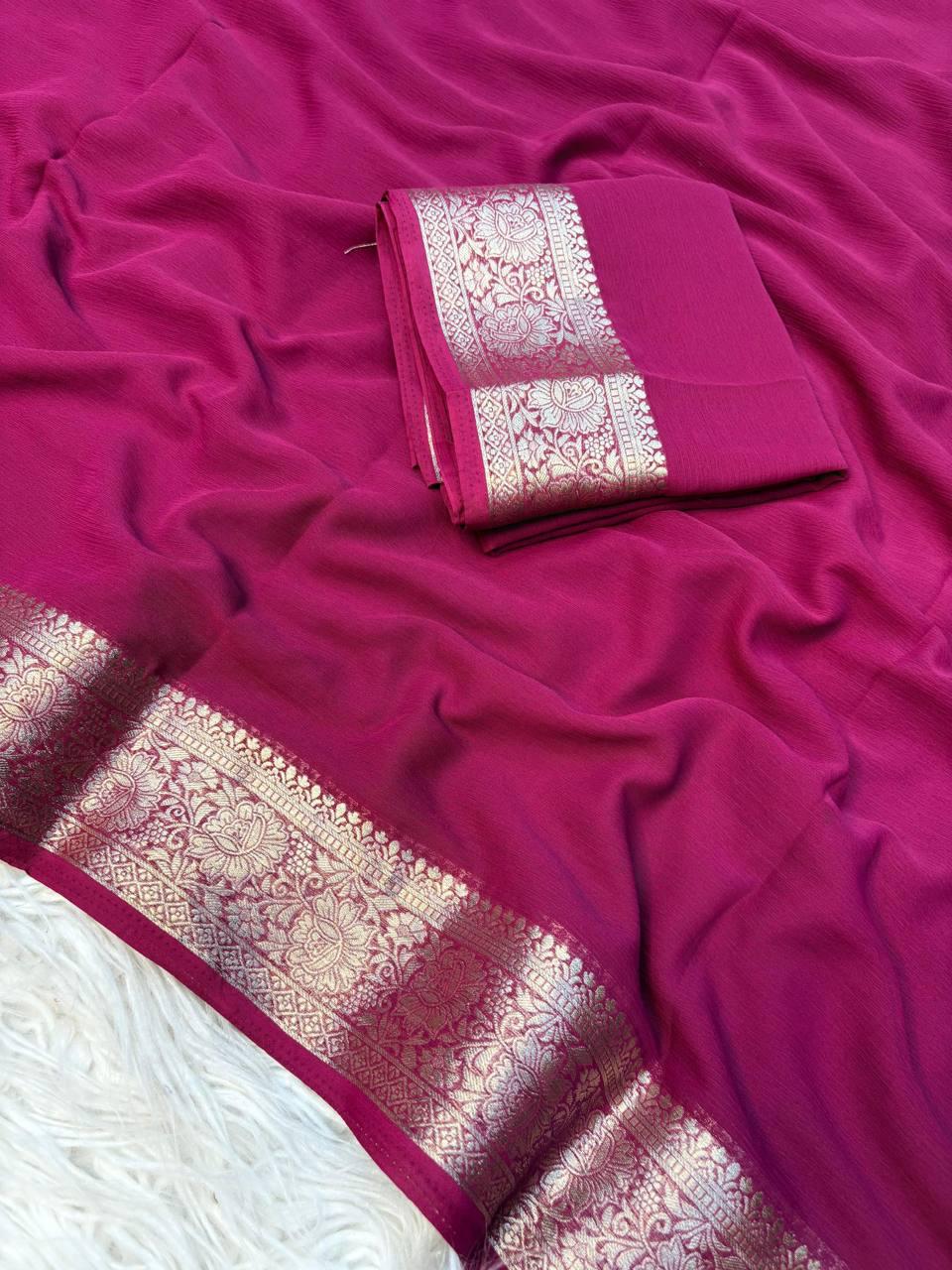 Chiffon saree 1015