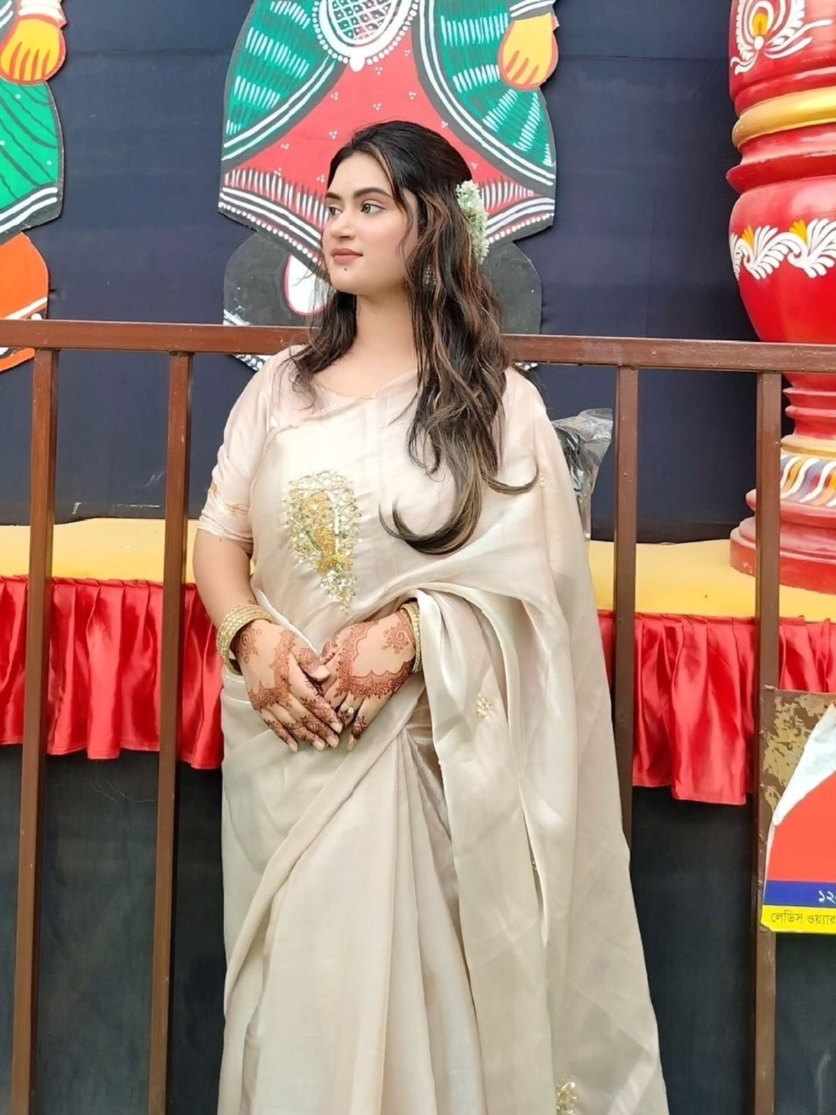 Hand work saree PRT 1013