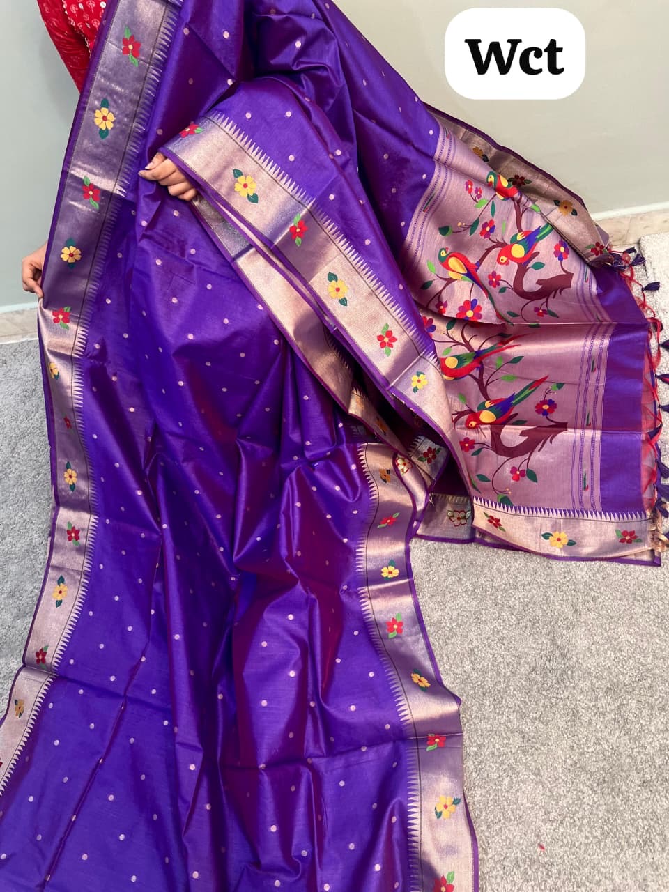 Khadi slik saree ADN 1012