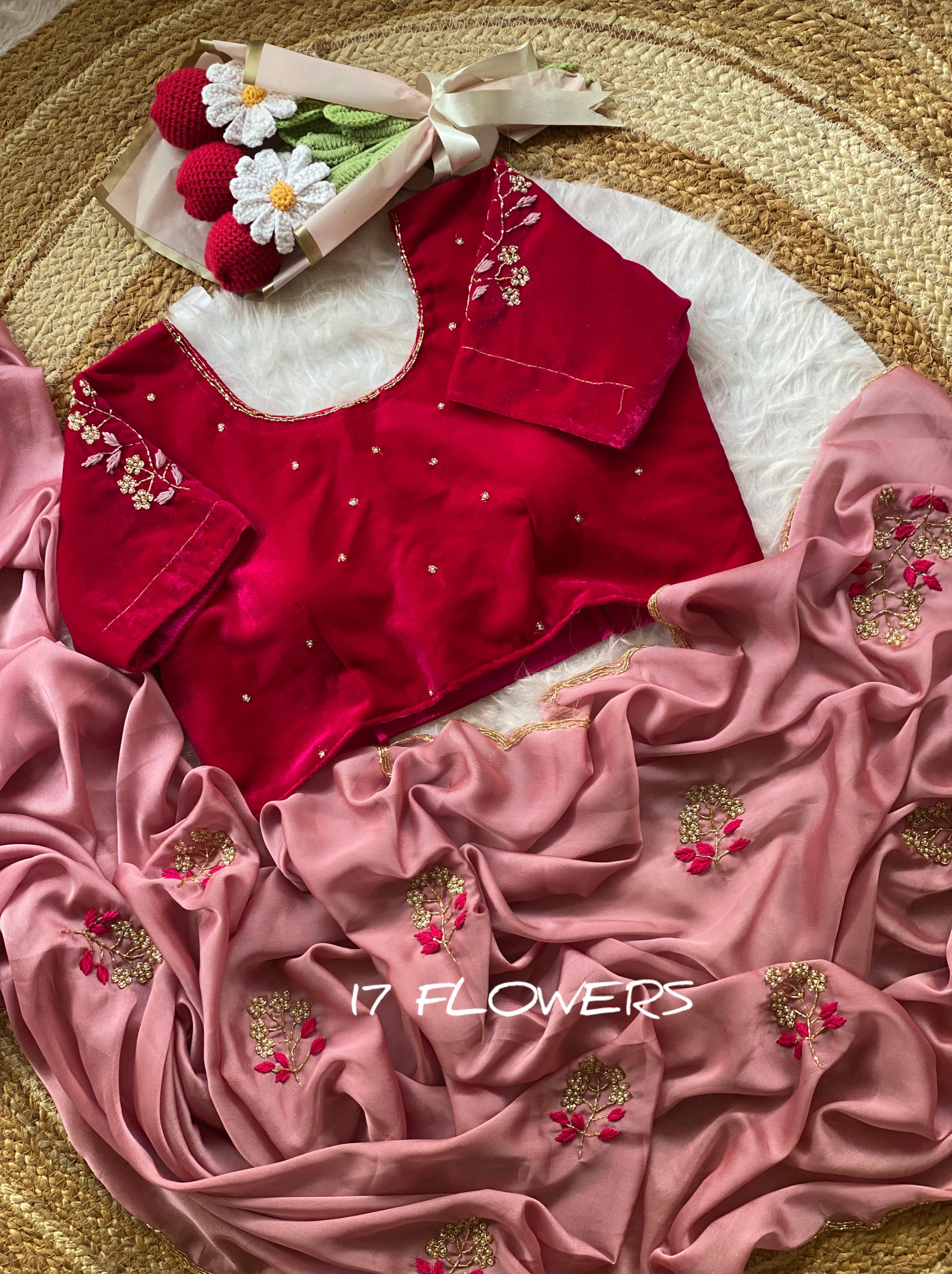 Rangoli hand work saree AP 1017