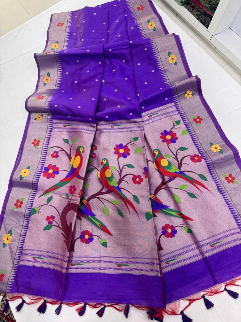 Khadi slik saree ADN 1012