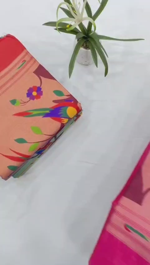 Khadi slik saree ADN 1012