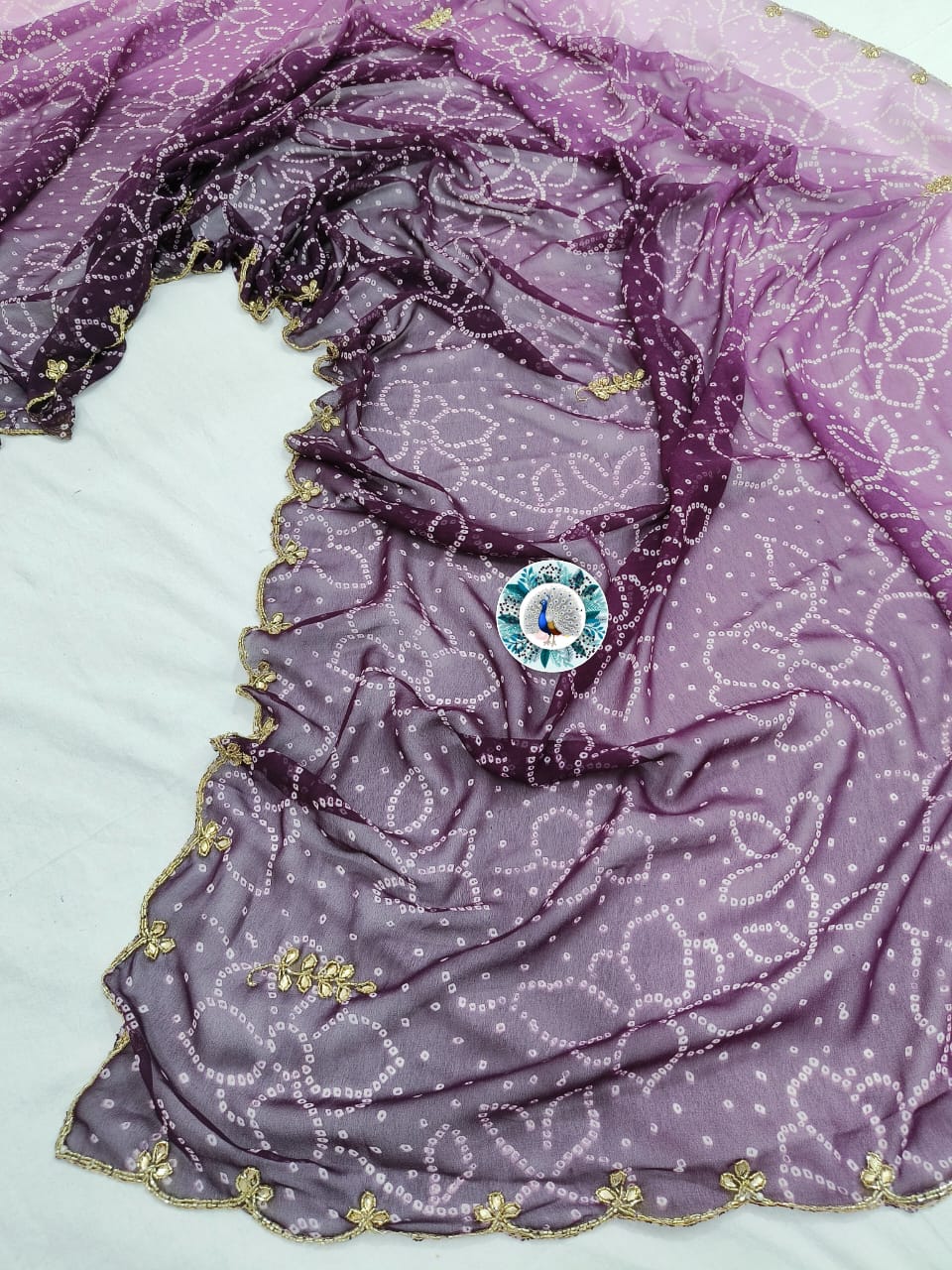 Gorget hand work saree jk 1051