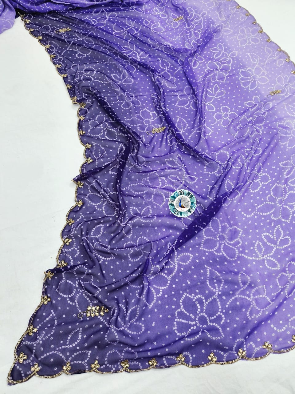 Gorget hand work saree jk 1051