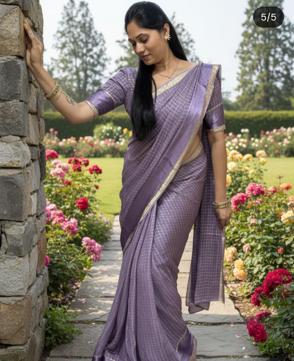 Viscos gorget saree INP 1014