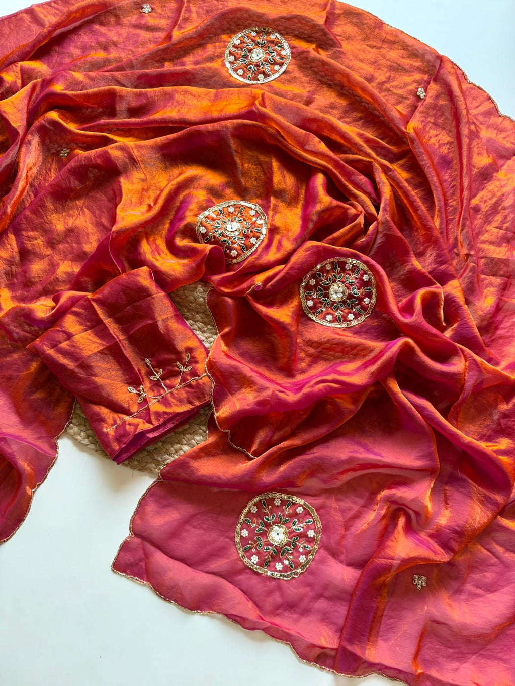 Sapec slik saree hand work 1042