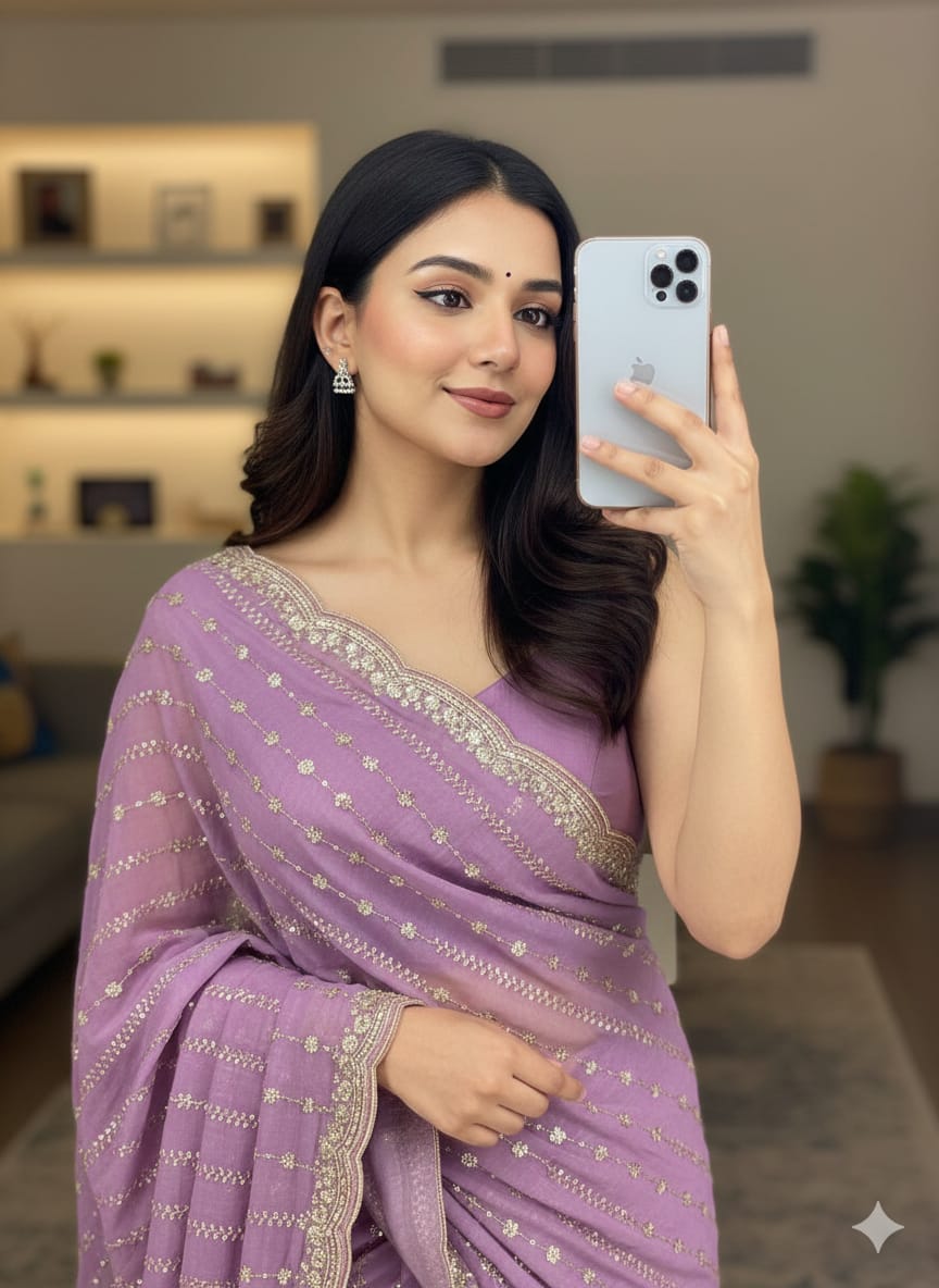 Fox Georgette saree 1060