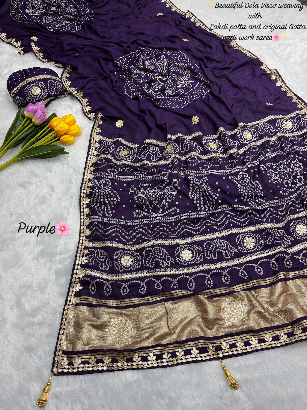 Dolla gota pati saree JK 1045