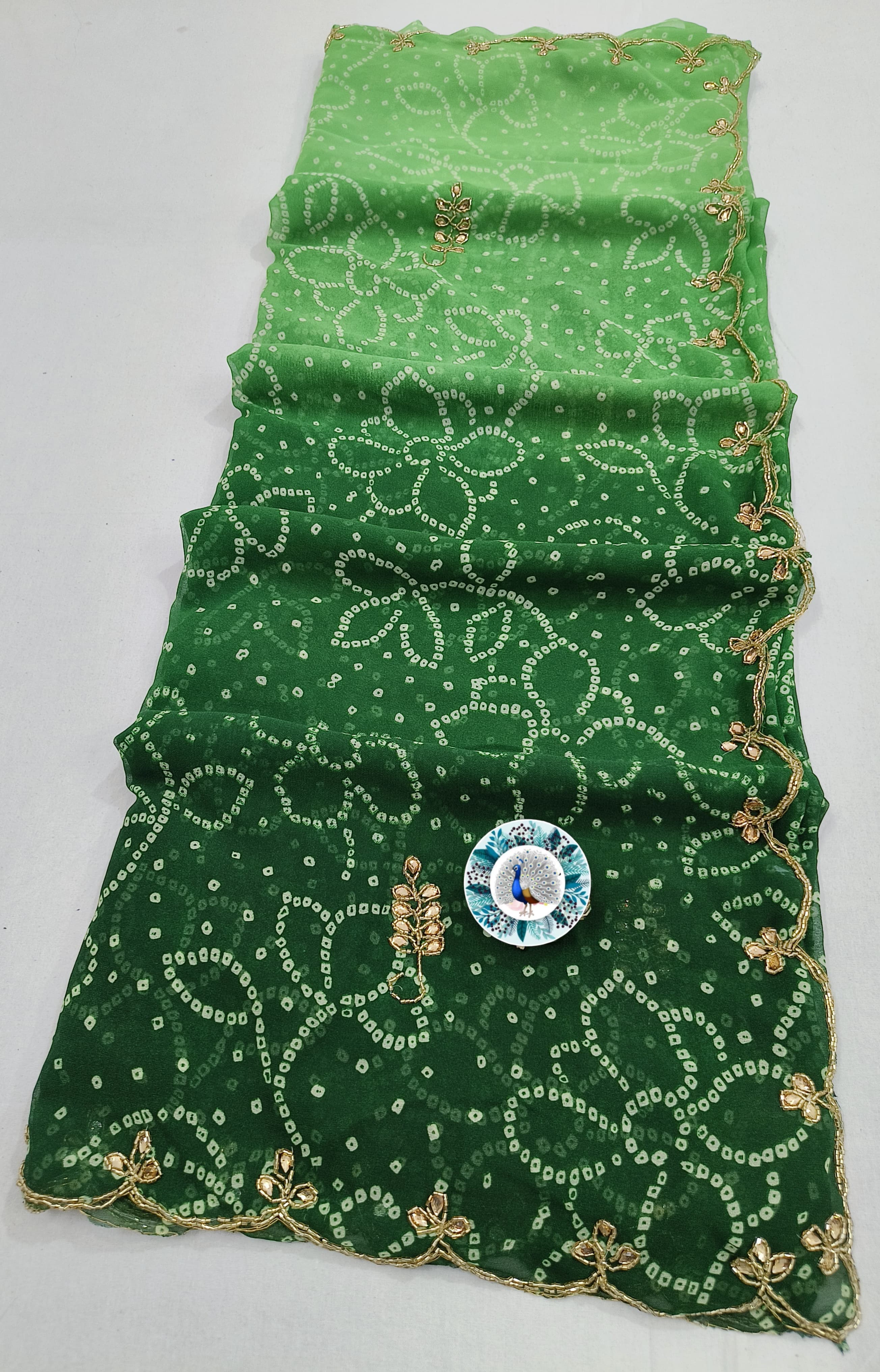 Gorget hand work saree jk 1051