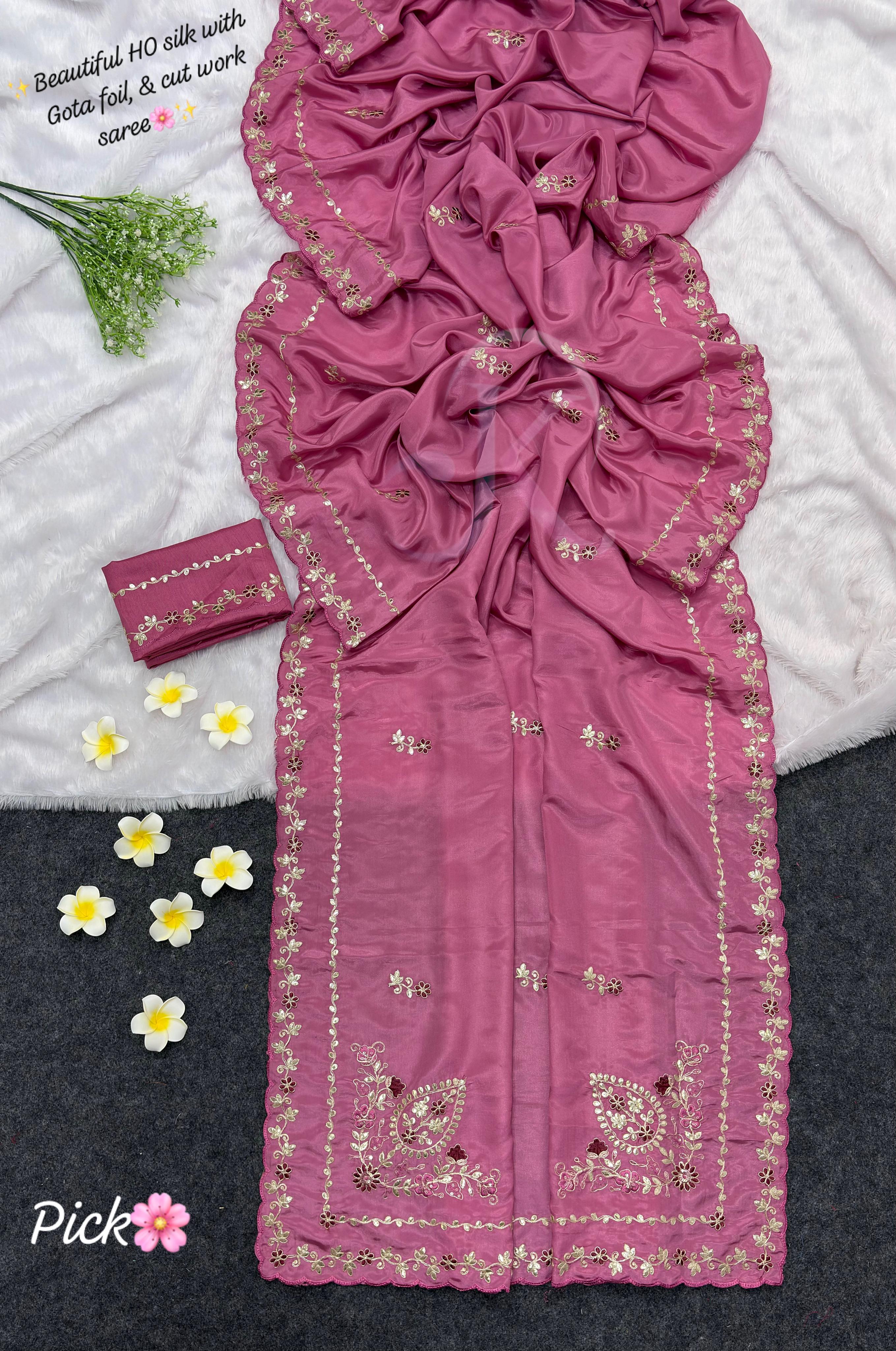 H.o slik saree jk 1049